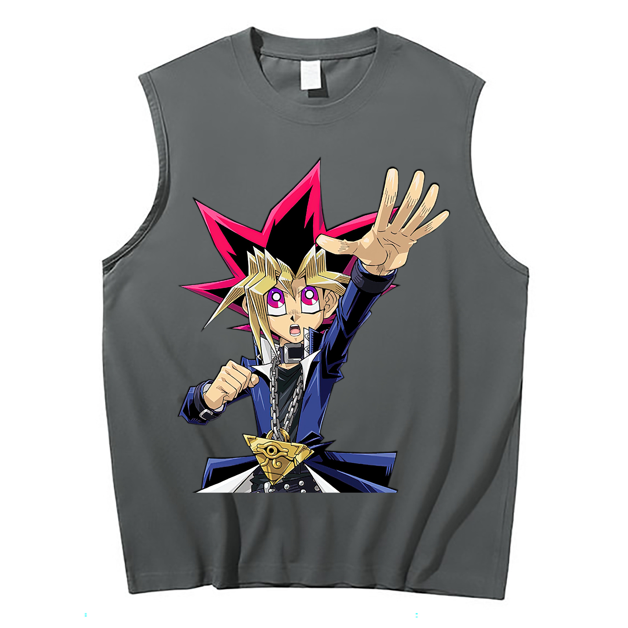 （画像用） 遊☆戯☆王 Yu-Gi-Oh! コットン100％タンクトップ（フロントプリント）